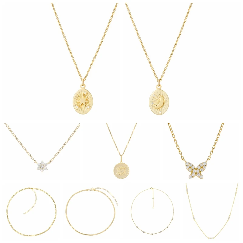 

925 Sterling Silver Collares Necklace Women Love Heart Butterfly Pearls Clavicle Chain Necklaces For Women Pearl Luxury Jewelry