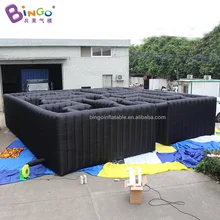 Gaint 10,7x10,7x2,2 mH надувной лабиринт с полностью черным/персонализированный лабиринт Реплика blow up рекламные игры игрушка