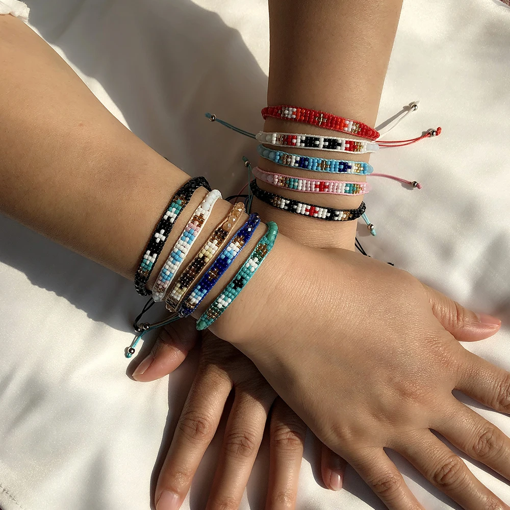Yumfeel New Vintage Style Bracelets & Bangles for Women Beach Bohemian Colorful Bracelet Jewelry Gifts bangle bracelet