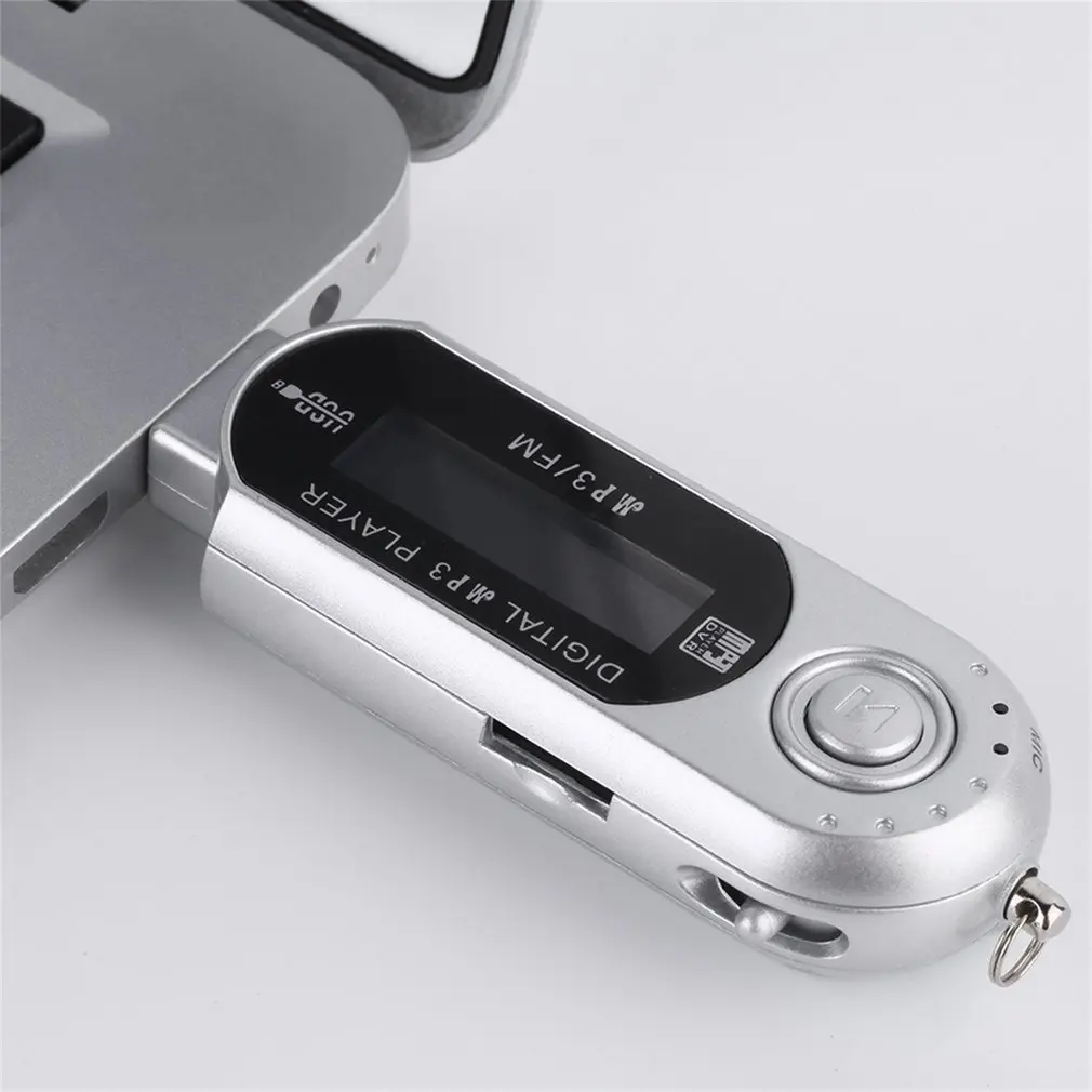 Mini USB 2.0 Flash Drive High Speed Transfer LCD Display MP3 Music Player Backlight on LCD Providing Clear Display 3 Colors