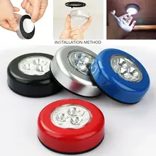 3 светодиодный s Шкаф свет светодиодный ночник сенсорный датчик света кухонный шкаф для спальни Беспроводной магнитный коридор, лестница лампы