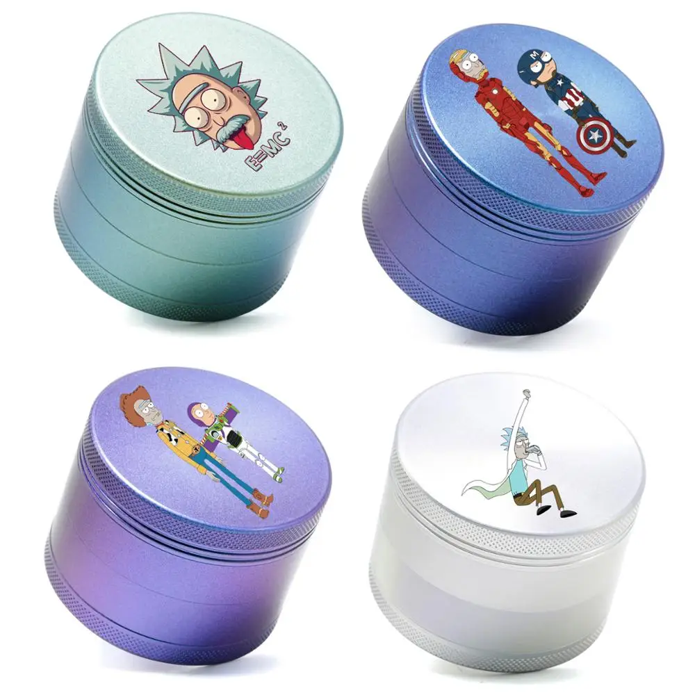 

4 Layers 63mm Convenient Animated characters Style Smoke grinder Tobacco Grinder Smoking Pipe Accessories gadget