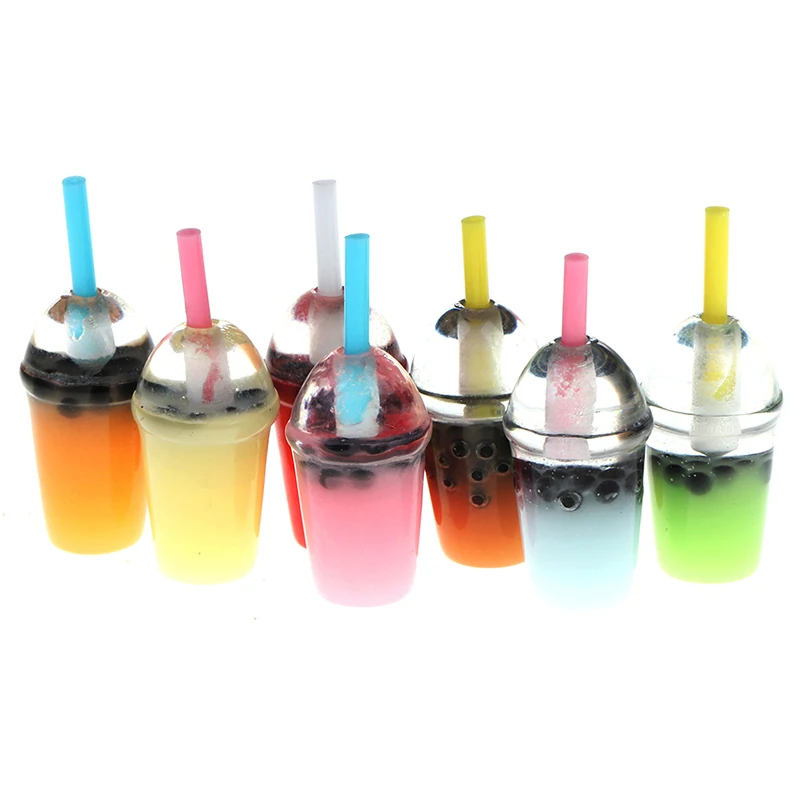 Food-Dollhouse-Decor Toys Coffee-Cup Ice-Cream Drink 1:6-Scale Pretend for Kitchen 5pcs