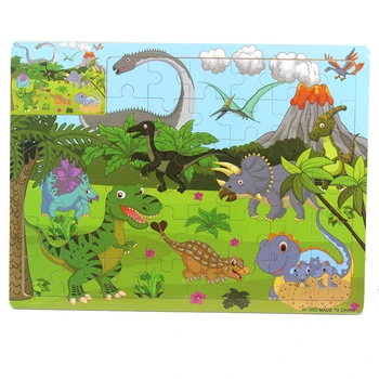 

8 Style 44Pcs Child Cognition jigsaw Puzzle Cartoon Animal/Space Game Puzzle Preschool Educational Jigsaw Toy for 2-5 years baby
