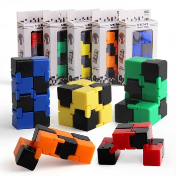 

Infinity Cube Mini Toy Finger EDC Anxiety Stress Relief Cube Blocks Suitable For Children Adult Fun Cube Decompression Toys