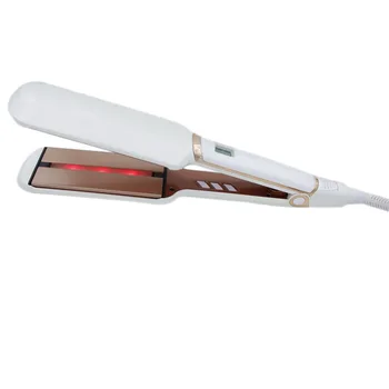 

Straightener Infrared Hair Care Ion Straightener MCH Fast Heating Tourmaline Ceramic and Infrared Dual Plates LCD Hair Iron EU P