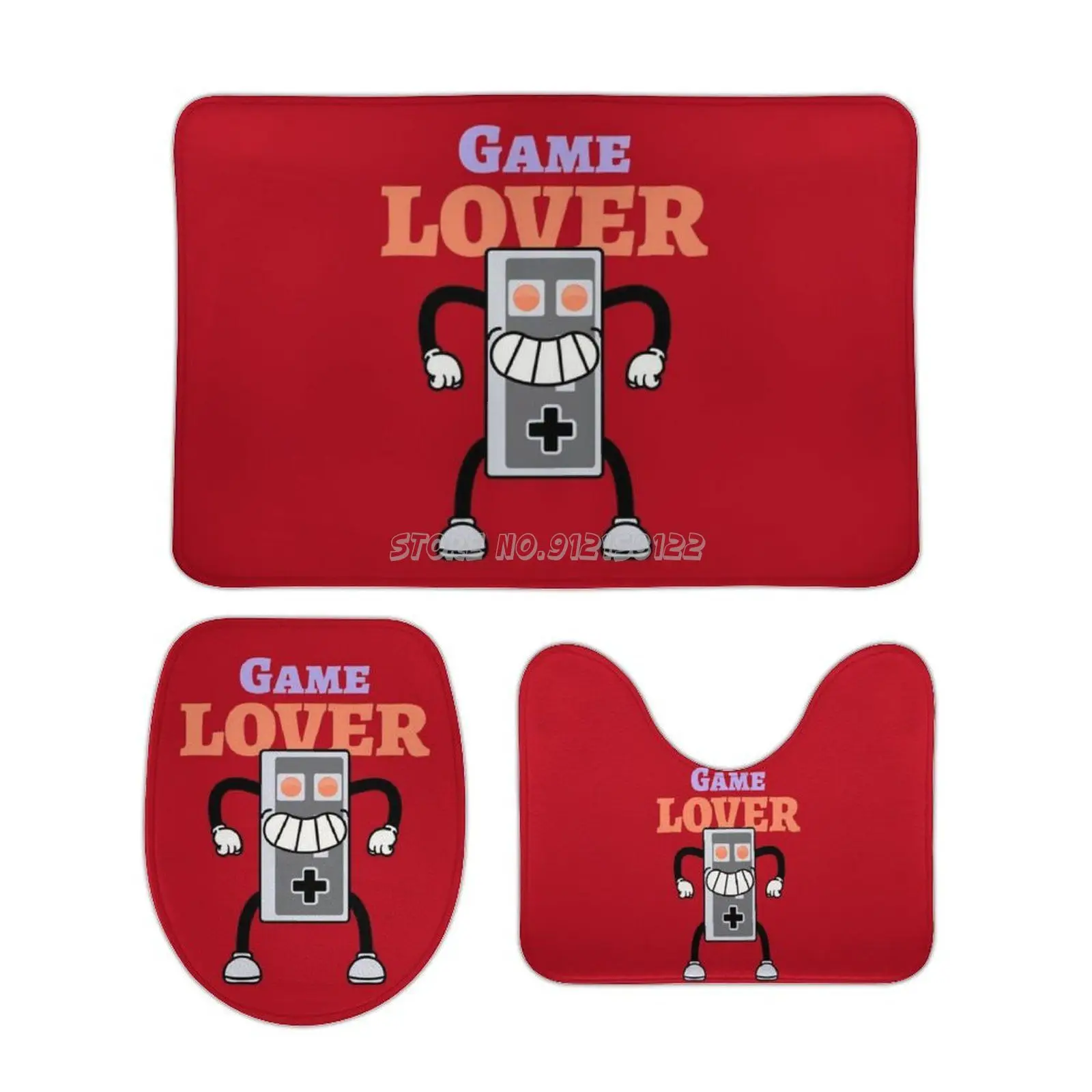 Игра Loverr 3 шт. Набор ковриков для ванной коврик на нескользящей подошве комплект