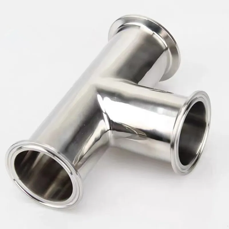 2&lsquo;&rsquo;(51mm）OD64mm Tee 3 Way Stainless Steel SS304 Sanitary Tri Clamp Type Weld Ferrule For Homebrew Beer Pipe Fittings stainless steel elbow pipe fitting