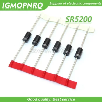 

10PCS SB5200 Schottky Barrier Rectifier Diode 5A 200V DO-201AD/DO-27 New Original Free Shipping