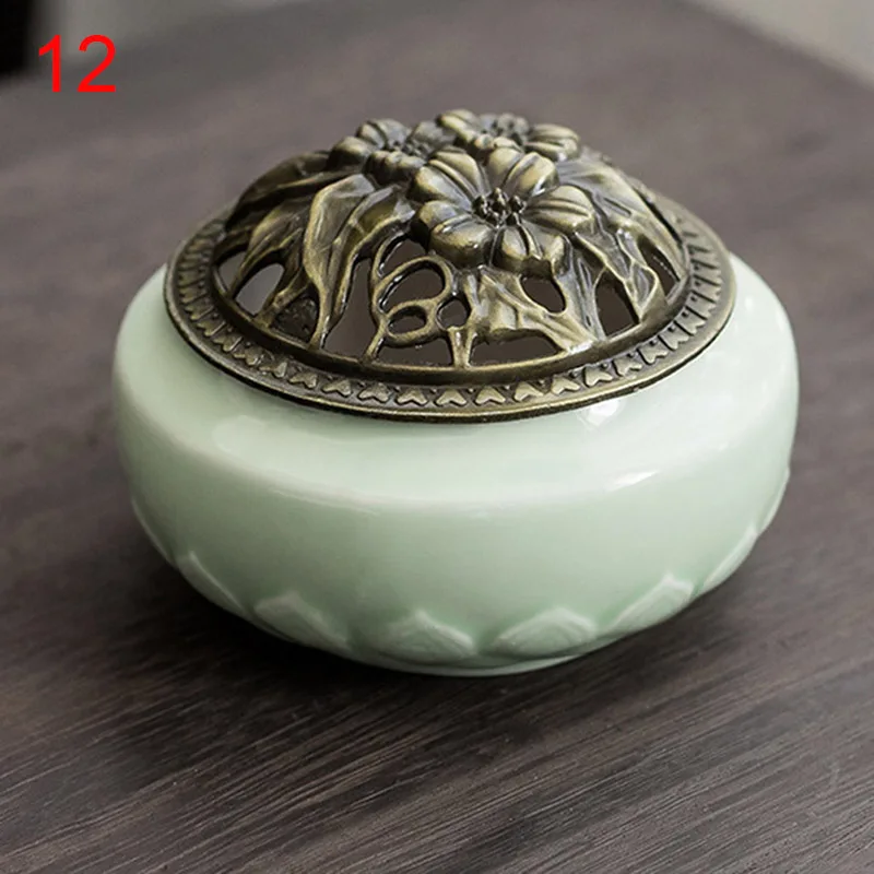 12 Винтажная керамическая курильница, держатель для благовоний, подарочное украшение для дома, офиса, комнаты@ LS - Цвет: 12
