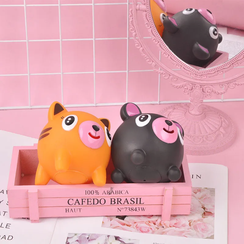 Детские игрушки Kawaii, антистресс, приколы, розыгрыши, звук, милые игрушки для детей, подарок, медведь, поросенок, кошки, антистресс