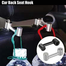 

Aluminum Alloy Car Back Seat Headrest Organizer Storage Hook Holder Metal Hanger For Groceries Garbage Bag Pouch Handbag