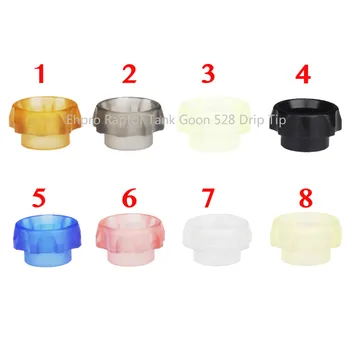 

Wide Bore Acrylic Comp Lyfe Goon 528 Drip Tip for Ehpro Raptor Tank/VandyVape Widowmaker RDA