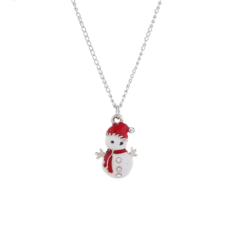 Xmas Necklaces 07 Браслет Санта-Клауса, сплав, подвеска, рождественские украшения для дома, счастливый год, рождественская елка, украшения, Рождественский подарок Noel - Цвет: Xmas Necklaces 07