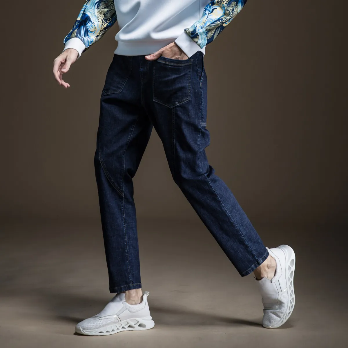 Skinny Jeans Men Slim Time-limited Zipper Fly Light Pinli Fall New Men's Decorated Cylinder Small Foot Leisure B193516249