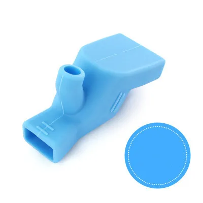 1 шт. дорожная портативная простая чашка для чистки рта силиконовый кран Расширенный расширитель для детей ручная шайба желоба - Цвет: Синий