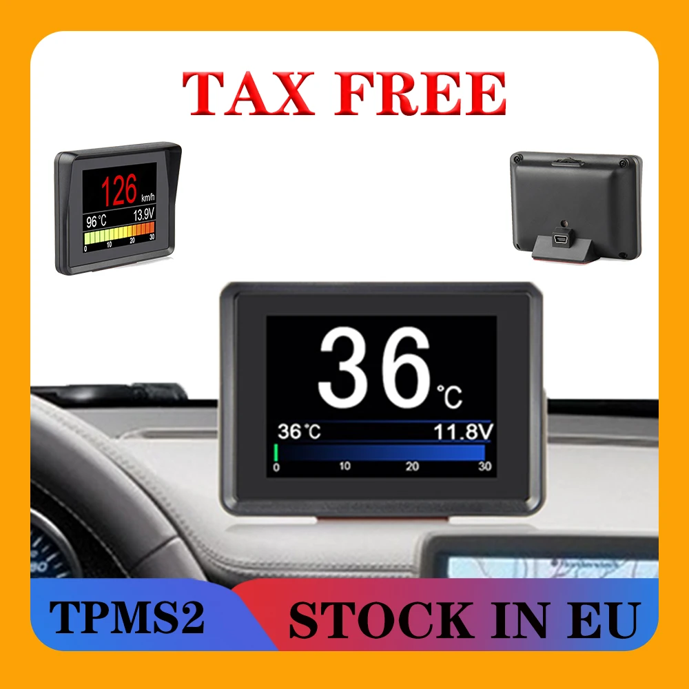 Automobile On Board Computer A203 Car Digital Obd 2 Computer Display Speedometer Fuel Consumption Meter Temperature Obd2 Gauge Head Up Display Aliexpress