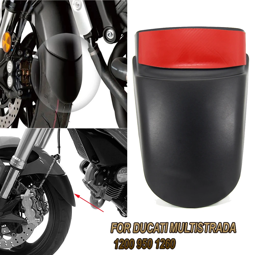 

Motorcycle Front Fender Mudguard Rear Extender Extension For DUCATI MULTISTRADA 1200 950 1260