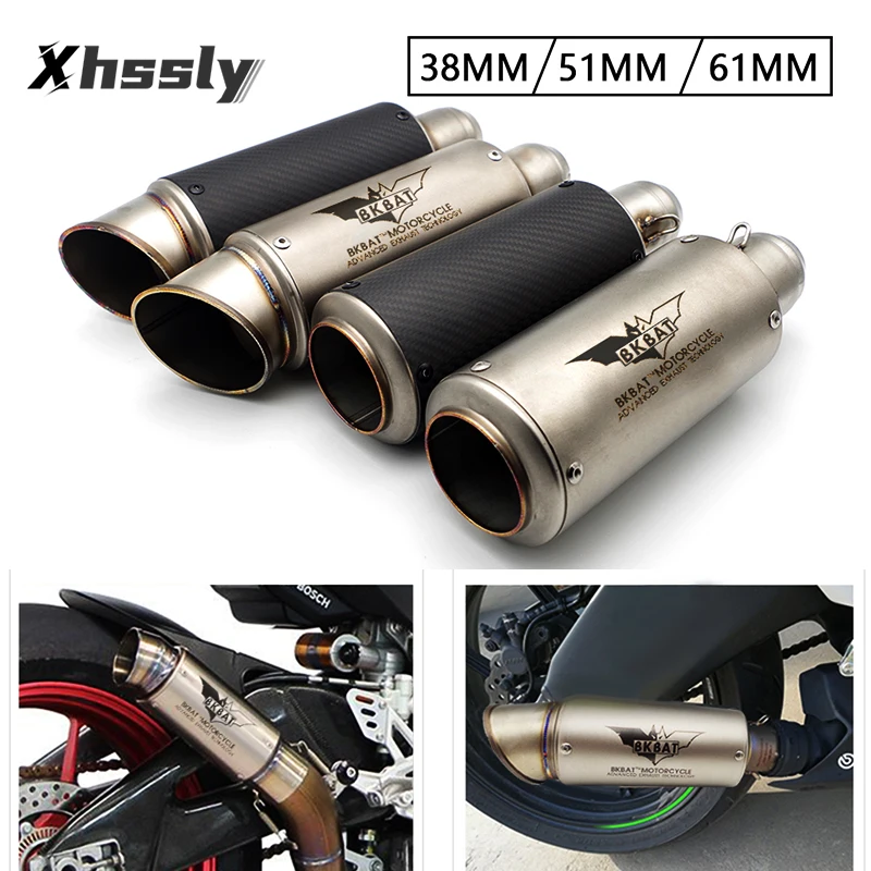 MotorcycleExhaustPipeMotocrossMufflerEscapetubeForHONDACbr600F4IXr250Cb500FTorneo