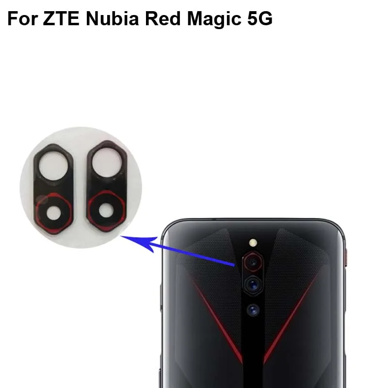 2 шт. высокое качество для ZTE Nubia Red Magic 5G задняя камера стекло объектив тест хорошая