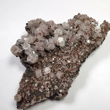 Недавно перечисленных Топ Природный кальцит с кристаллами Колчедана кварцевые 53 г G3-17