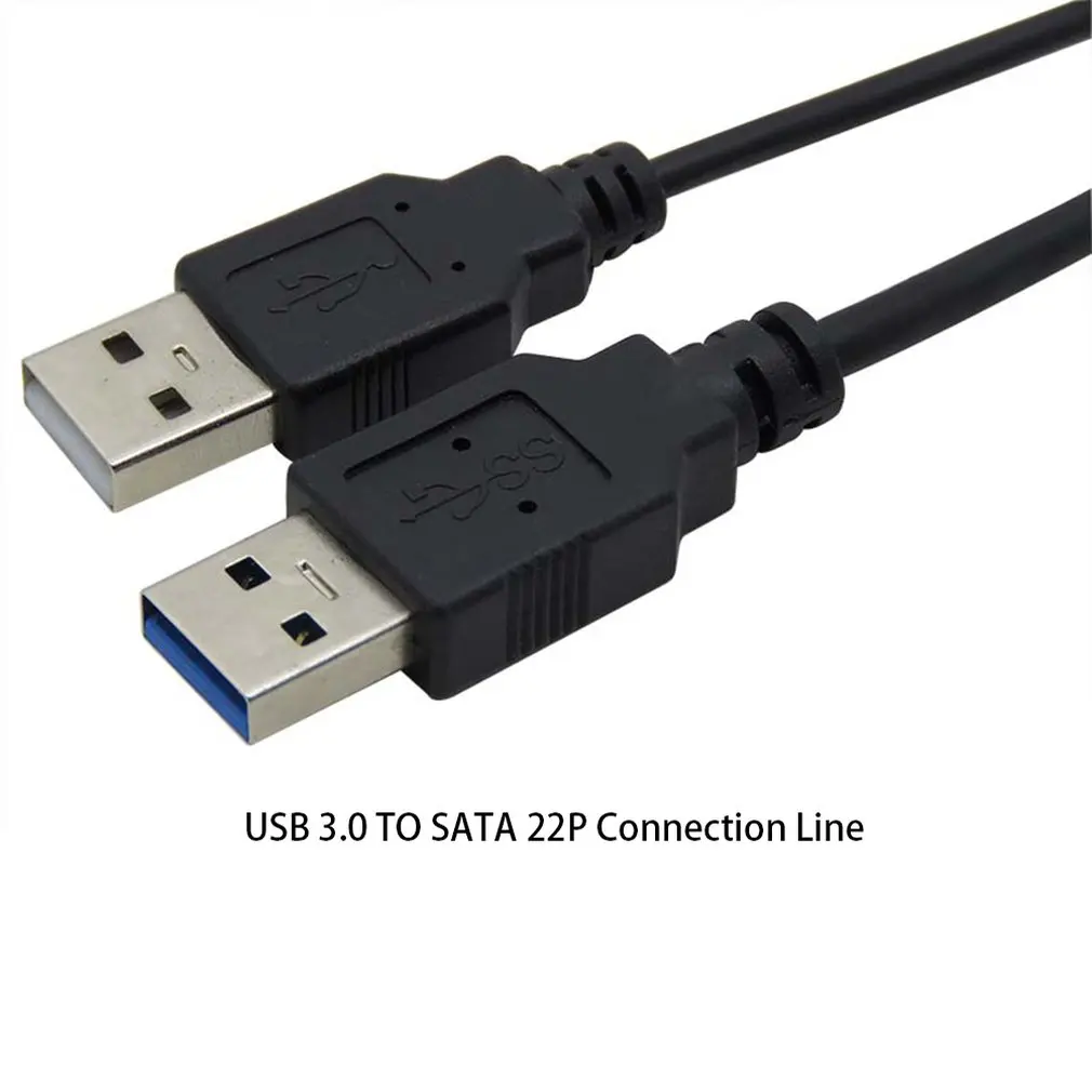 Черный портативный размер USB 3,0 до 2," SATA III кабель адаптера жесткого диска/SATA HDD SSD USB3.0 кабель конвертера