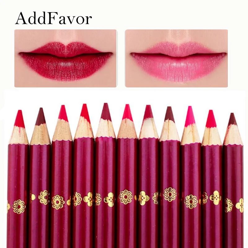 

Addfavor 2pcs Lip Liner Pencil Waterproof Sexy Matte Natural Lipliner Lipstick Pen Makeup Tools Cosmetic Beauty