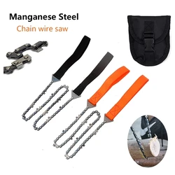 Scie à chaîne de survie Portable, outil d'urgence, Camping, randonnée, poche, pour l'extérieur 