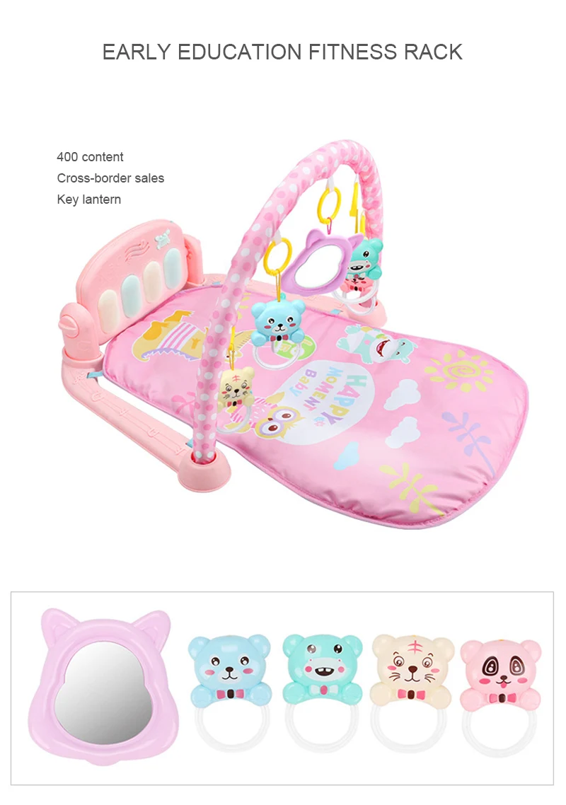 Pedal de Piano Bebê Fitness Suporte Desenvolver Olho Coordenação Multifuncional Plástico Música Pedal Piano Brinquedo Mão 11 High Quality Brinquedos e hobbies