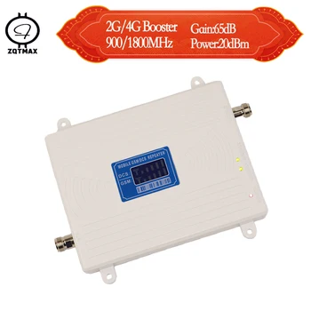 

ZQTMAX 2G 4G Cellular Amplifier 900 1800 dual band gsm dcs repeater LTE Mobile Phone Signal Booster B3 B8 band