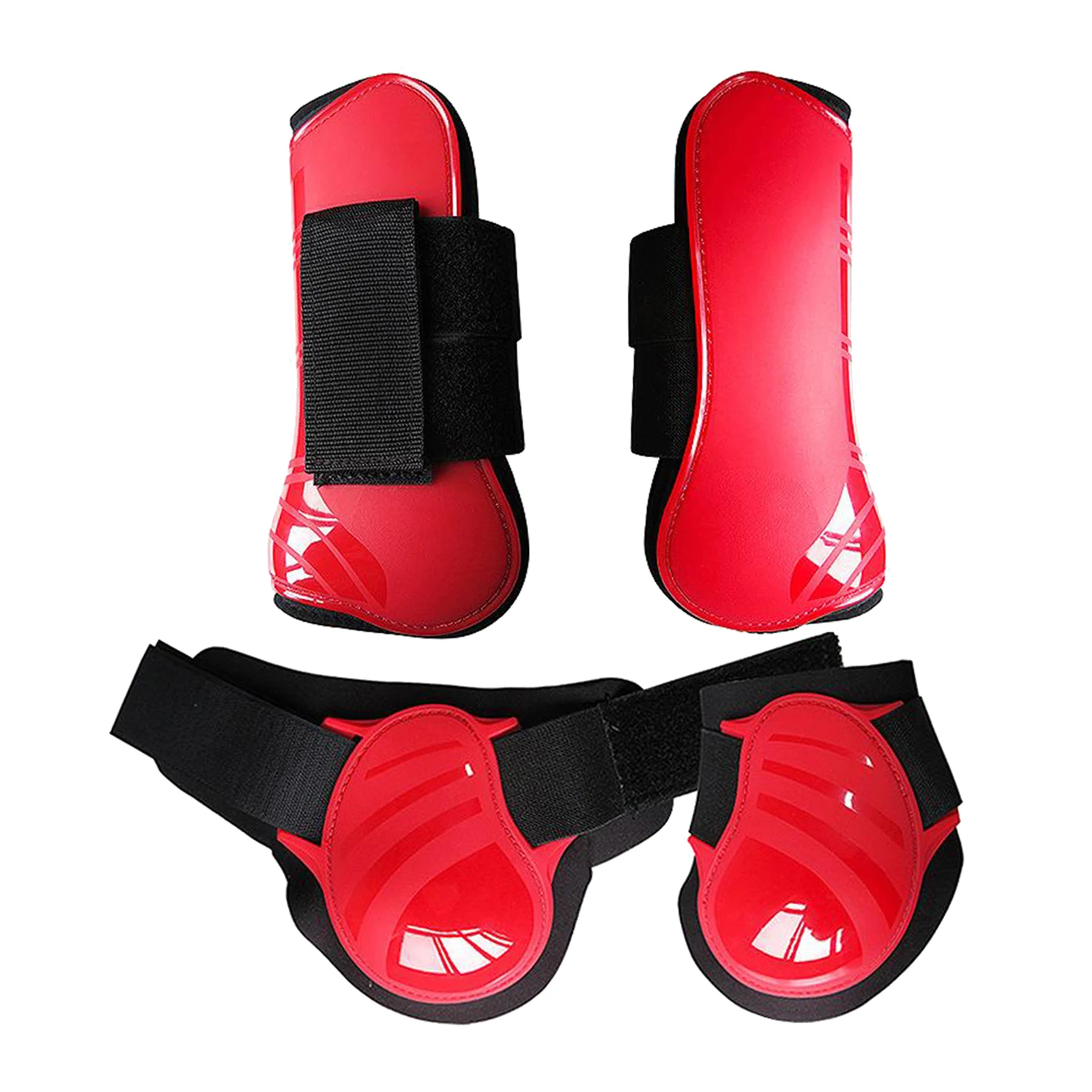 Pony Horse Leg Boots Front Rear Hind Leg Tendon Protector Equestrian Support