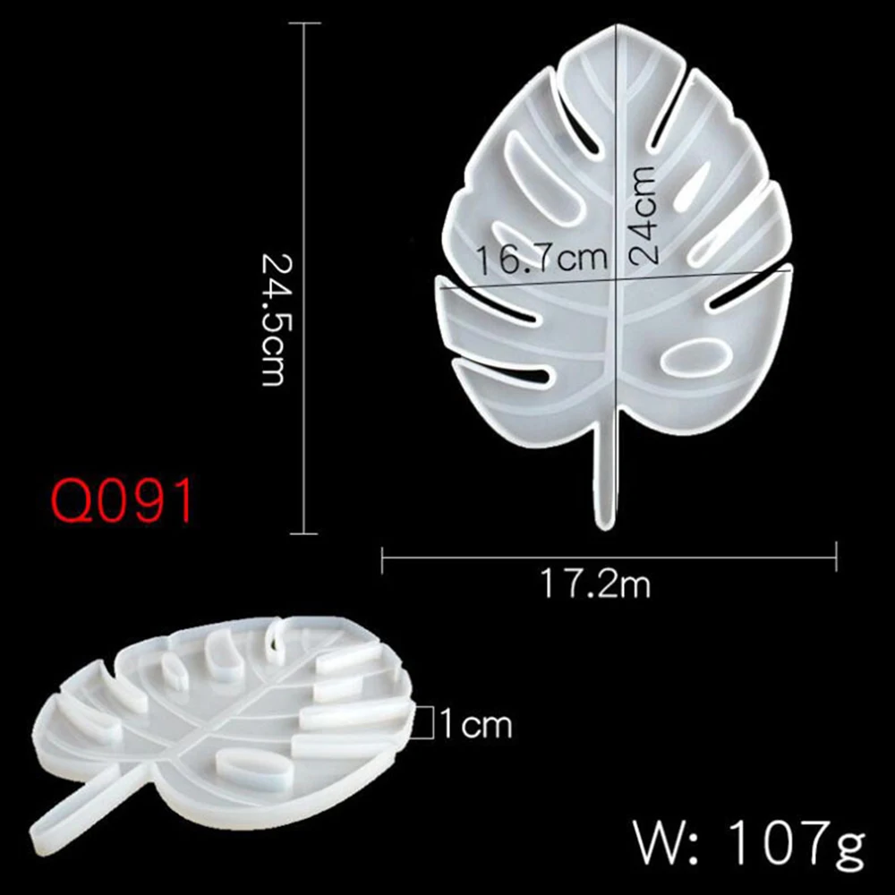 Wholesale DIY Monstera Leaf Hanging Coaster Silicone Molds 