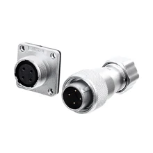 WS16 TP+Z 2 3 4 5 7 9 10 Pin Waterproof Aviation Connector M16 AC 400V 500V 5A 10A Screw Thread Quick Connect Soldering Adapter