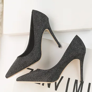 

Women Shoes Pointed Toe Pumps Patent Leather Dress High Heels Boat Shoes Wedding Shoes