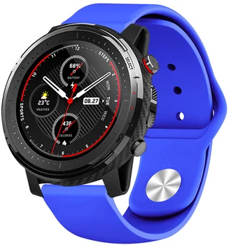 

18MM 20MM 22MM Silicone Strap For Xiaomi Huami Amazfit Stratos 3 2 2s Smart Watch Band For Samsung Galaxy/gear s3/ Amazfit Bip