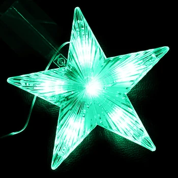 

LED Star Light Five-pointed Lamp Christmas Tree Top Lights For Xmas Wedding Fairy Decorative Lights 220V EU/UK/US Plug