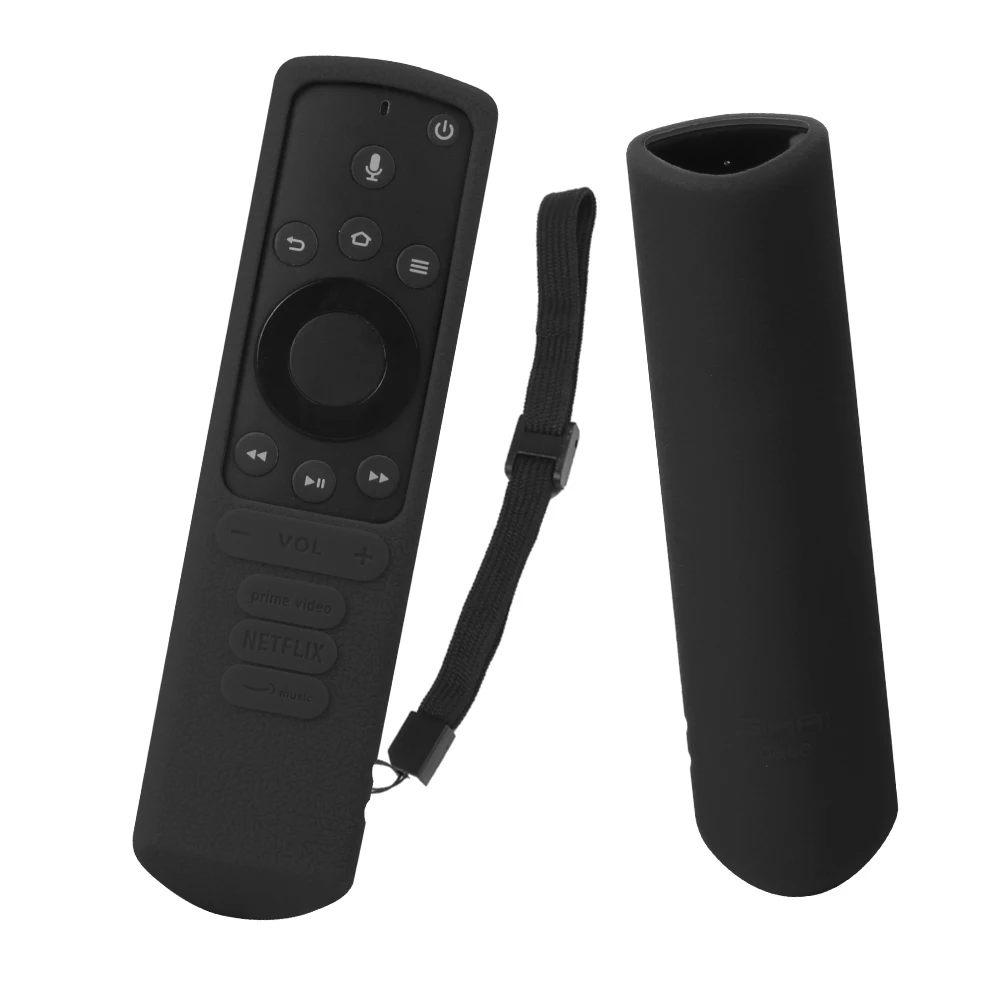 Cover for Fire TV Edition Alexa Voice Remote Control Silicone Case Dust-Proof Anti Slip SIKAI Shockproof with Hand Strap