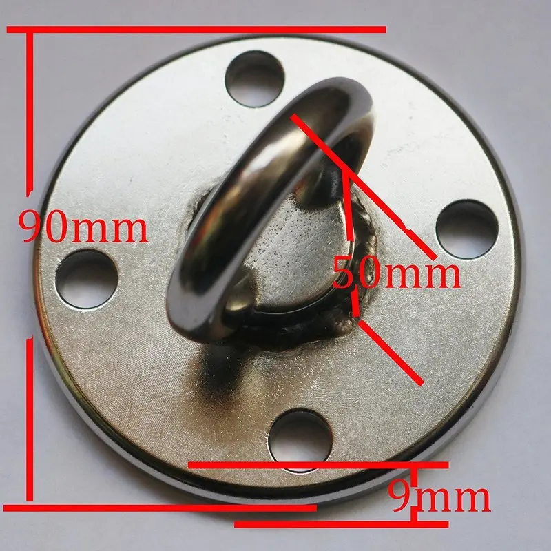 Stainless Steel Fixing Bracket Ceiling Buckle Hanging Plate Accessories Anti-gravity Air Yoga Swing Fixed Plate F