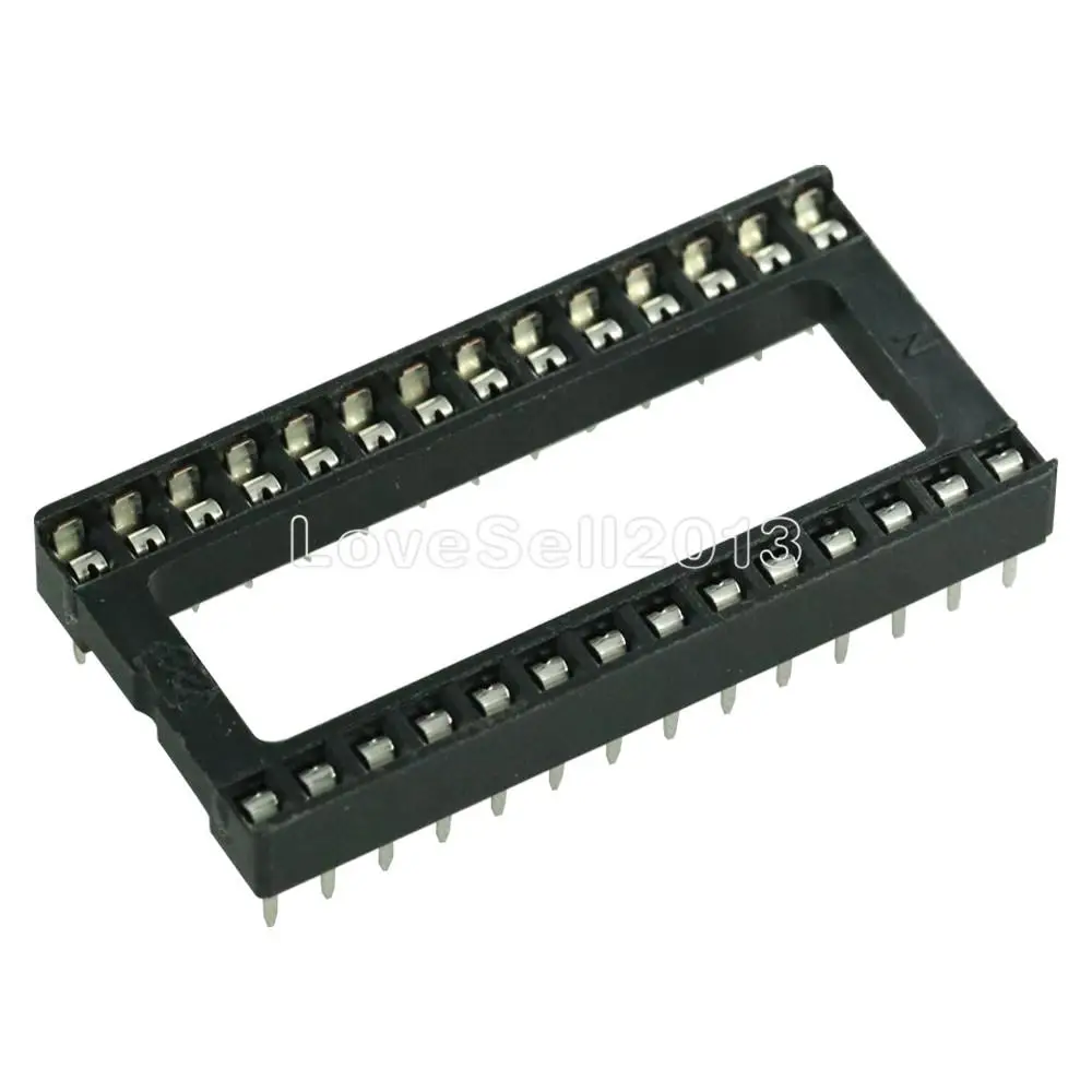 10 шт. 28PIN 28-контактный адаптер DIP IC Разъем для припоя Широкий разъем двойной