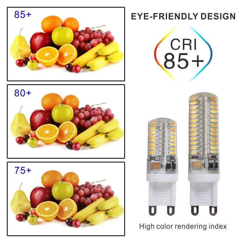 10 шт./лот G9 светодиодные лампы 3W 4W 5W 6W 220V 240V LED SMD 2835 3014 свет заменить 30 Вт/60 Вт