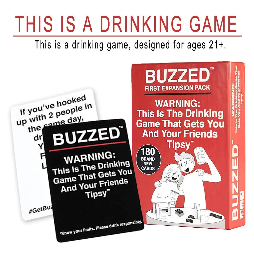 

Drinking Game Cards Tipsy Buzzed Expansion Play Fun Party Bar Essential Entertainment Tools For Adult