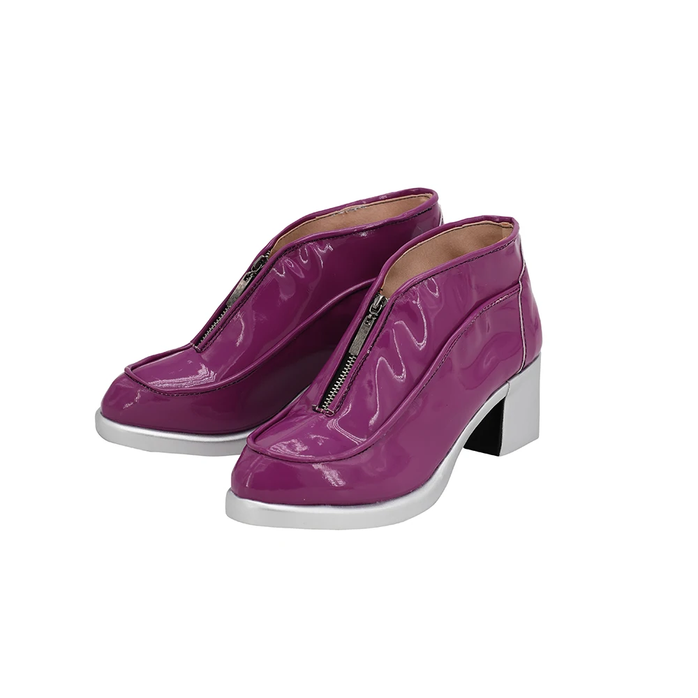 JoJo's Bizarre Adventure Giorno Giovanna Cosplay Shoes Purple Boots Custom Made (4)
