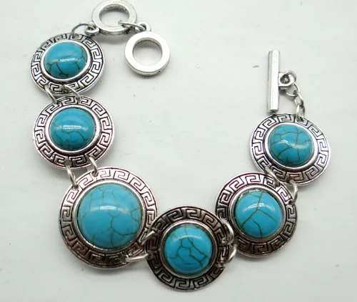 Модный натуральный камень Legering винтажный Zilveren Etnische Stijl Antieke Кварцевый Кристалл Jewelry ISES ювелирные изделия изготовление драгоценных камней повязки - Окраска металла: NO.2