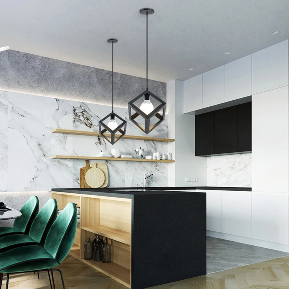 Vintage Ceiling Lamps Chande-lier 110 /220V Retro  Ceiling Light for Corridor Aisle Porch Balcony E27 Home Lights Cage Fixture