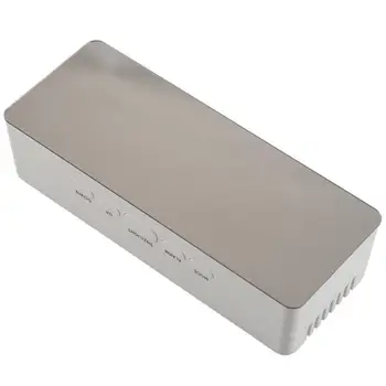 

LED Alarm Clock Multifunction Digital Electronic LED Mirror Clock Temperature Large Display Home Decor Mirror Function-rectangle