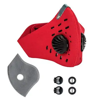 

Unisex Motorcycle Riding Mask Dustproof Filter Autumn Winter Half Face Mask With Breathing Valve Cycling ace Protection Cover