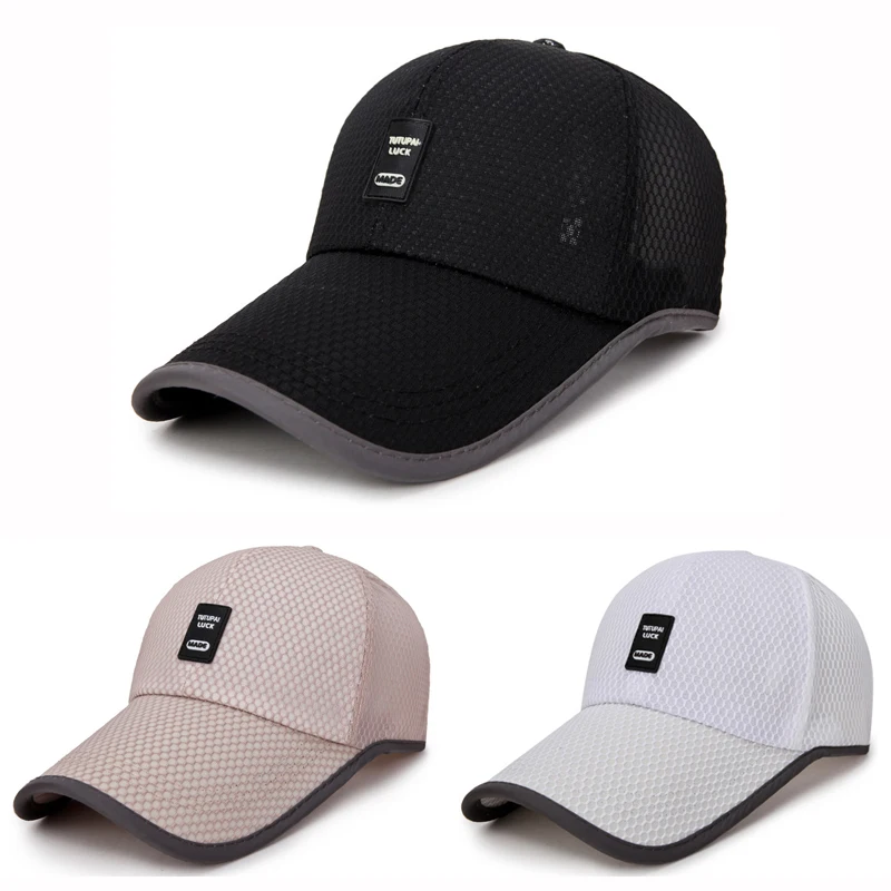 

2020 New Arrival Adult Unisex Mesh Baseball Caps Adjustable Cotton Breathable Comfortable Sunshade Sun Hat Snapback Caps Gorras