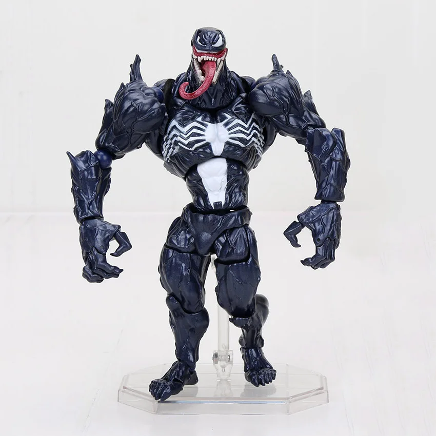 5 шт. Большая распродажа Marvel для тинейджеров Revoltech серии № 003 Venom ПВХ, движущаяся фигурка, Коллекционная модель, игрушка рождественские подарки оптом