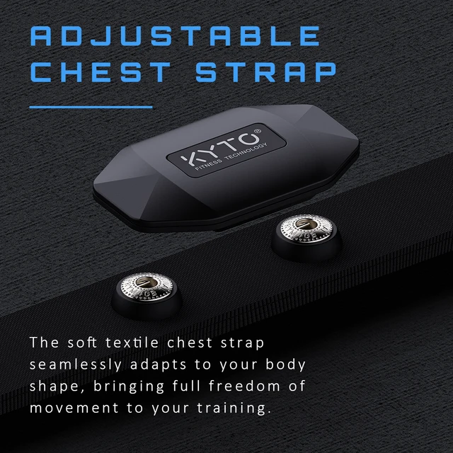 KYTO-Sangle de poitrine Bluetooth 4.0 ANT, moniteur de fréquence cardiaque,  ceinture de fitness, capteur intelligent, équipement étanche pour salle de  sport, sports de plein air - AliExpress