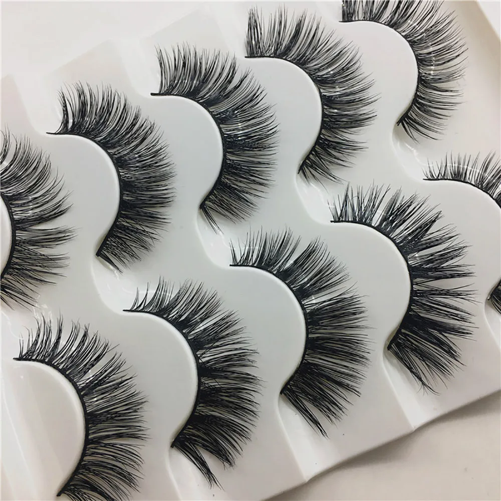 1 Box Luxury 3D False Lashes Fluffy Strip Eyelashes Long Natural Party Makeup Beauty Extension Tools j1022